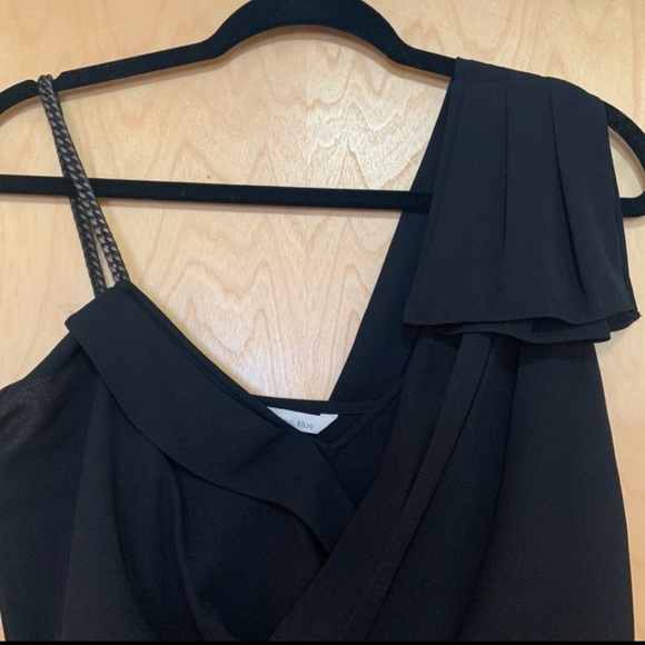 RACHEL Rachel Roy Black Draped Cocktail Dress - Picture 5 of 11
